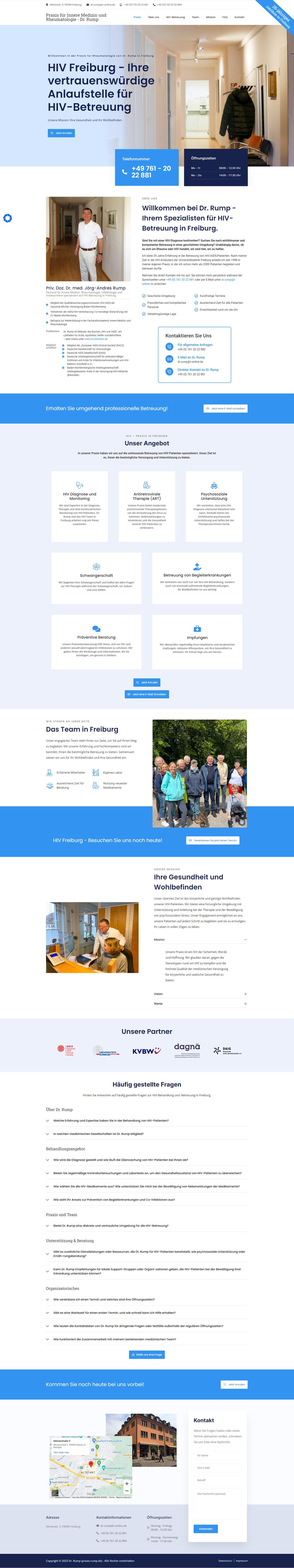Praxis Dr. Rump  - Medizin / Arztpraxis Website von 360WebManager