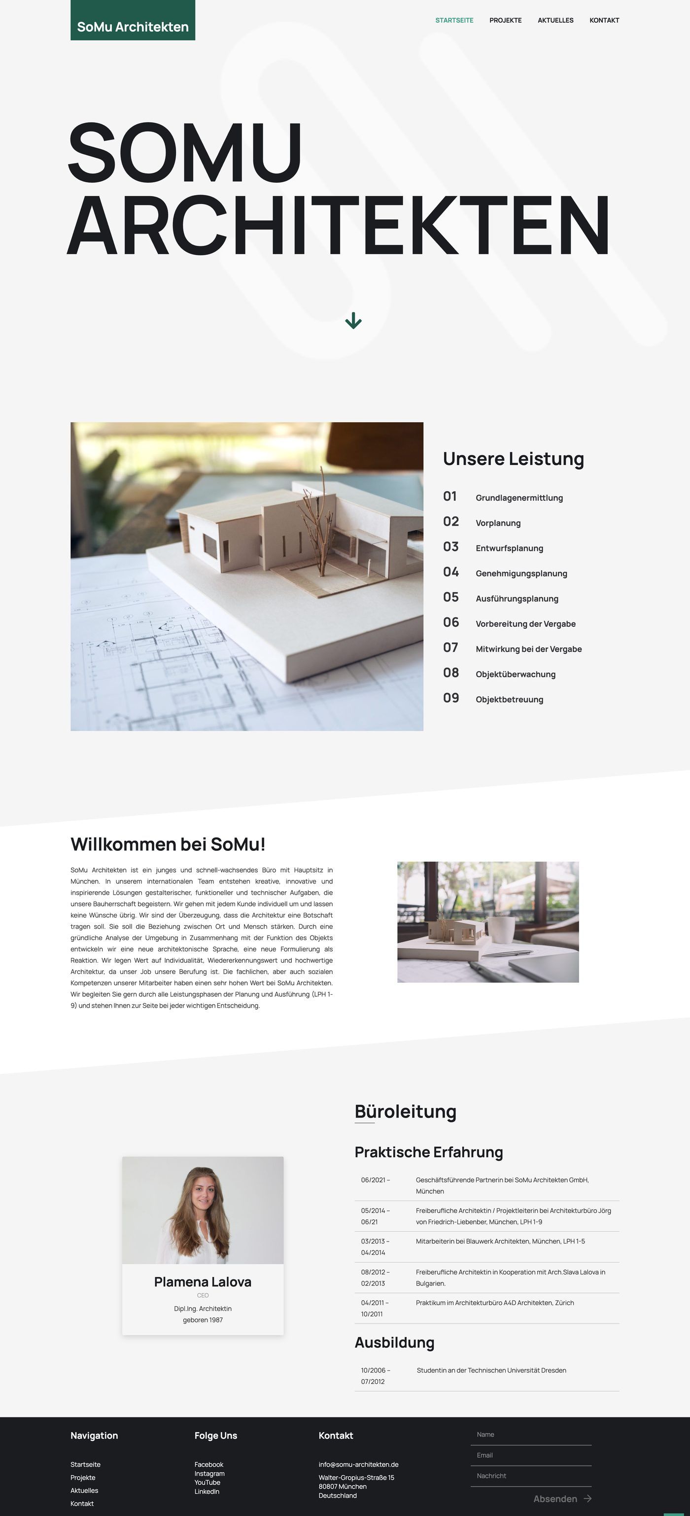 SoMu Architekten  - Architektur Website von 360WebManager
